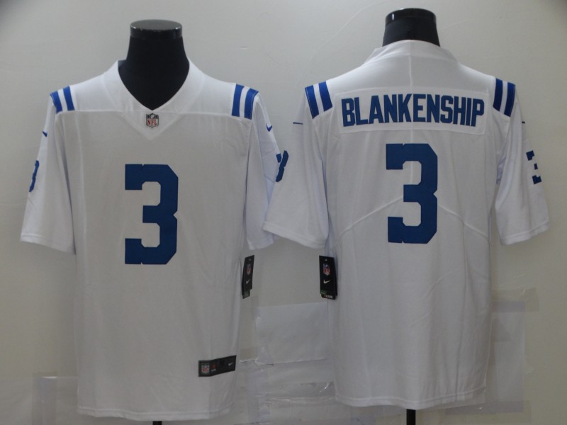 Men's White Indianapolis Colts #3 Rodrigo Blankenship Vapor Untouchable Limited Stitched Jersey